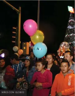  ??  ?? NIÑOS CON GLOBOS