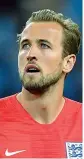  ?? (Getty Images) ?? Ariete Harry Kane è il capocannon­iere del Mondiale con 6 gol