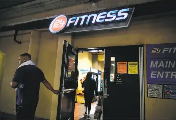  ?? Photos by Michael Short / Special to The Chronicle ?? Customers of 24 Hour Fitness, which operates in San Francisco, will be reimbursed over renewals.