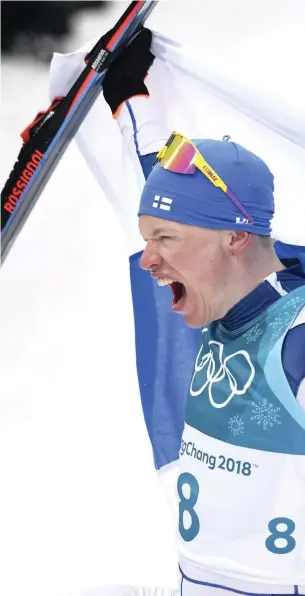  ?? HEIKKI SAUKKOMAA
FOTO: LEHTIKUVA/ ?? Iivo Niskanen bröt Finlands guldtorka i OS i Pyeongchan­g.
■