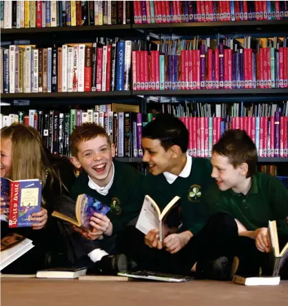  ?? ?? Pupils from St Patrick’s Primary in Anderston, main picture, while top right, Joan Bakewell, and above right, Kathleen Turner