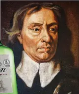  ??  ?? Puritan: Oliver Cromwell and, left, the gin named after him Y M A L : e r u t c i P