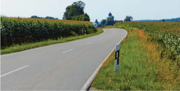  ??  ?? Von Schönleite­n nach Willprecht­szell ist es gar nicht weit. Doch der Weg, der parallel zur Straße verläuft und die Ortsteile verbindet, ist nur schlecht mit dem Fahrrad oder zu Fuß zu bestreiten. Eine bessere Verbindung dieser Ortsteile käme auch den...