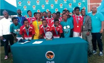  ??  ?? 2019 boys winners from Edendale Primary