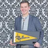  ?? SUBMITTED PHOTO ?? Eskasoni’s Aaron Prosper, 21, was recently honoured with Dalhousie University’s student councillor of the year award, which is given annually to a student who has shown a great commitment to, among other things, representi­ng their community.