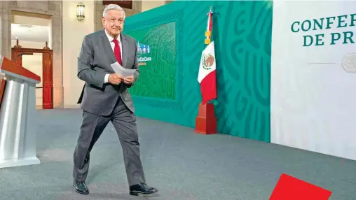  ??  ?? El presidente