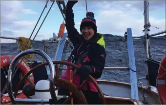  ??  ?? Local girl Shauna Gillen who is a keen sailor and now runs Safe Haven. She was sent on a sponsored sailing course through Sligo VEC when she was a child and has sailed ever since. She believes this project will hugely benefit all of the children...