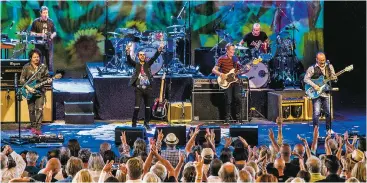  ?? JANE PHILLIPS/FOR THE NEW MEXICAN ?? Ringo Starr and the All Star Band performs to a sold-out crowd in August at the Santa Fe Opera. The opera has hosted 79 concerts over 21 years, including a record 10 this year.
