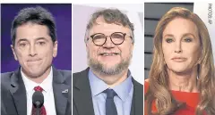  ??  ?? Scott Baio. Guillermo del Toro. Caitlyn Jenner.