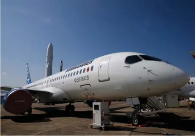  ?? PASCAL ROSSIGNOL/REUTERS ?? Bombardier says testing of its CSeries jets is 97 per cent complete, but it’s still short of its goal of 300 orders.