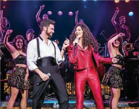  ?? SUBMITTED ?? Christie Prades portrays Gloria Estefan, and Mauricio Martinez is Gloria’s husband, Emilio, in the national touring production of the musical “On Your Feet.”