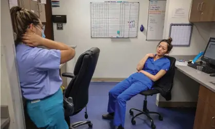  ?? Photograph: Evelyn Hockstein/Reuters ?? Doctors at Trust Women clinic in Oklahoma City, Oklahoma on 6 December 2021.