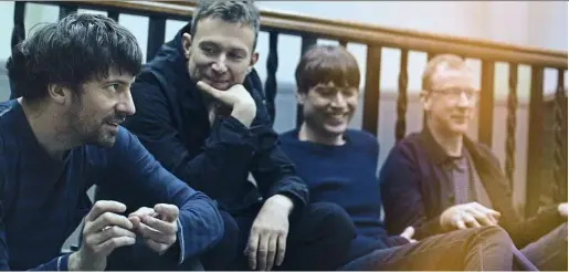  ??  ?? 1 Blur’s ( from left) Coxon, albarn, James and Rowntree are back with a new album called The Magic Whip. 2