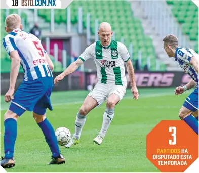  ?? / FOTO: EFE ?? El delantero jugó los últimos 12 minutos en la derrota ante Heerenveen.