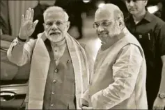  ?? BIPLOV BHUYAN/HT PHOTO ?? In the second term, the Narendra Modi government has pushed key ideologica­l measures. The primary leader responsibl­e for it has been Amit Shah