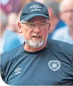  ??  ?? Hearts boss Craig Levein