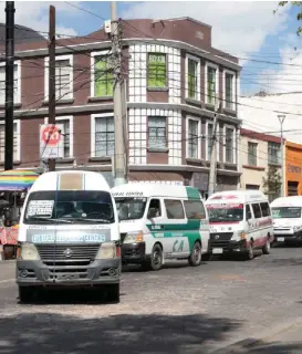  ?? MARIBEL CALDERÓN ?? Por ahora ninguna unidad de la agrupación lleva propaganda electoral.