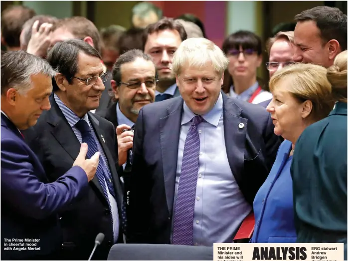  ?? Pictures: REUTERS, EPA, PA ?? The Prime Minister in cheerful mood with Angela Merkel