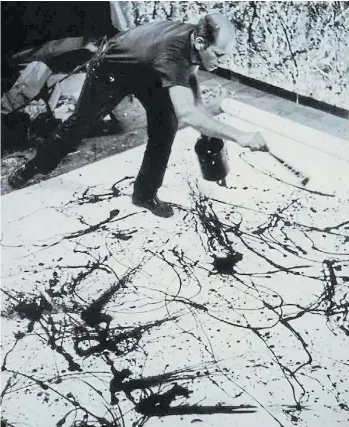  ?? SYGMA ?? Jackson Pollock. Un espíritu innovador, autodestru­ctivo, de reputación oscilante.