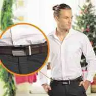  ??  ?? This holiday season, you couldn’t go wrong with gifts of Mcjim Classic leather belts, which come in a variety of designs such as basic, reversible, and auto-lock.