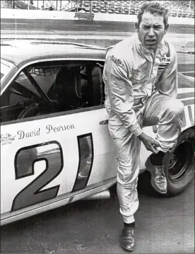  ?? AP FILE ?? David Pearson was a three-time Cup champion, his 105 career victories trail only Richard Petty’s 200 on NASCAR’s all-time list, and he was inducted into the second class of the NASCAR Hall of Fame.