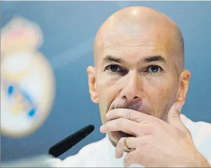  ?? FOTO: EFE ?? Zidane reconoció que echará mano de las rotaciones en Liga pensando en el partido ante el PSG en París el 6 de marzo