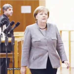  ??  ?? Angela Merkel