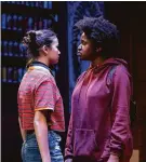  ?? Carson French / Oakland Theater Project ?? Charlotte Ying Levy (left) and Success Ufondu in “Saint Joan.”