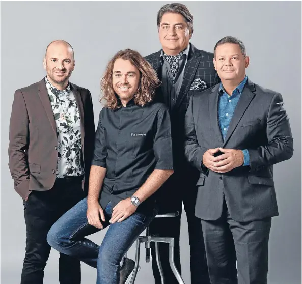  ??  ?? The MasterChef Australia 2015 team, from left, George Calombaris, Shannon Bennett, Matt Preston and Gary Mehigan.