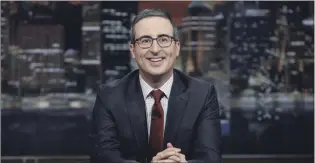  ??  ?? John Oliver as seen in “Last Week Tonight with John Oliver”