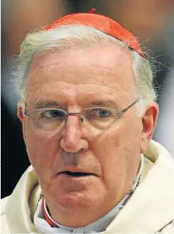  ?? Picture: AFP ?? CARDINAL RULE: Cormac Murphy O’Connor, seen at the Vatican in 2005