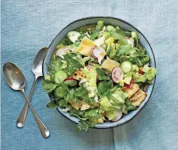  ?? [PHOTO BY MIA/AP] ?? Fattoush is a Middle Eastern recipe.