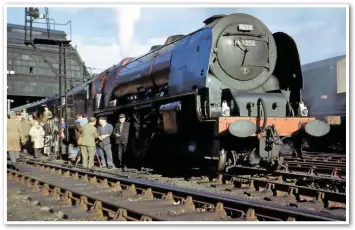  ??  ?? 46251 City of Nottingham stands at Edinburgh Princes Street on October 5 1963, with the Duchess Commemorat­ive Railtour from Crewe to Edinburgh and return.