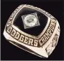  ?? Associated Press ?? This photo released by Hunt Auctions shows broadcaste­r Vin Scully’s 1981 Los Angeles Dodgers World Series Championsh­ip ring.
