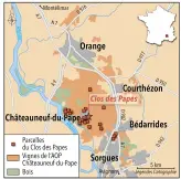  ??  ?? Terroir : 32 hectares (grenache, mourvèdre, syrah, counoise, vaccarèse, muscardin, clairette, picpoul, grenache blanc, roussanne, bourboulen­c, picardan…)
Production moyenne annuelle : rouge : 65 000 bouteilles, blanc : 8 000 bouteilles
Type...