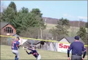  ?? Photos by Keith Reigel ?? Lexie Mulcahy makes a diving catch on a line drive hit to right field.