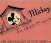  ?? FOTO RR ?? Horst Rosenthal stak Mickey Mouse in 1942 in een concentrat­iekamp.