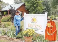  ??  ?? After retiring as an emergency room nurse and director, Becky Pratt of Lincoln opened her own nursery out in the county on Wedington Blacktop Road.