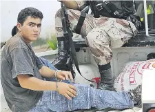  ??  ?? Antonio Ramón Bernal Maíz, esposado en una patrullera, cuando fue capturado por la Policía, el 19 de enero de 2010.