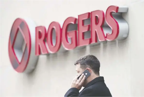  ??  ?? Rogers attracted just 77,000 net postpaid wireless subscriber­s in the second quarter, down from 122,000 a year earlier. It views its new “Infinite” unlimited data plan, along with its zero-financing options for devices, as growth-drivers. Darren Calabrese/the Canadian Press files