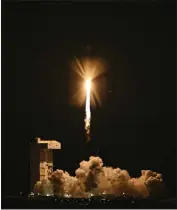  ?? RYAN QUIJAS — U.S. SPACE FORCE ?? A United Launch Alliance Atlas V rocket carrying the Joint Polar Satellite System-2satellite and the NASA test payload lifts off from Vandenberg Space Force Base on Thursday.