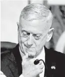  ?? ADNAN ABIDI/REUTERS ?? James Mattis, jefe del Pentágono.