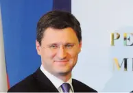  ??  ?? Russian Energy Minister Alexander Novak held talks with Greek General Secretary for Internatio­nal Economic Relations Georgios Tsipras.