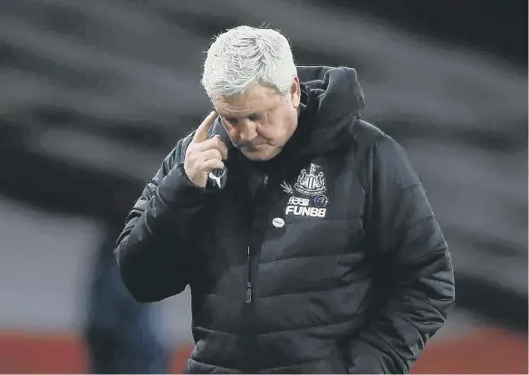  ??  ?? Is time running out for Steve Bruce as Newcastle United’s head coach?