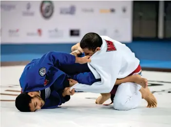  ?? Supplied photo ?? BRILLIANT: A spirited performanc­e from Mohammed Al Qubaisi’s team ‘Al Abyad’ helped them win the Jiu-Jitsu Champions Challenge. -