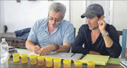  ??  ?? Passing the test: Russian scientist Grigory Rodchenkov and filmmaker Bryan Fogel in Icarus