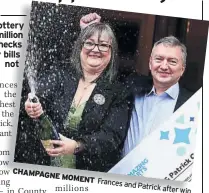  ??  ?? CHAMPAGNE MOMENT Frances and