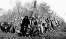  ?? ?? Thousands of women protesting at the RAF Greenham Common air base in 1982. The demonstrat­ions continued until 1991 when the final American Cruise missiles were removed. Photograph: PA