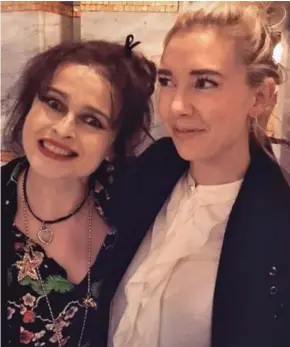  ??  ?? Snap: Vanessa Kirby with Helena Bonham Carter at the weekend