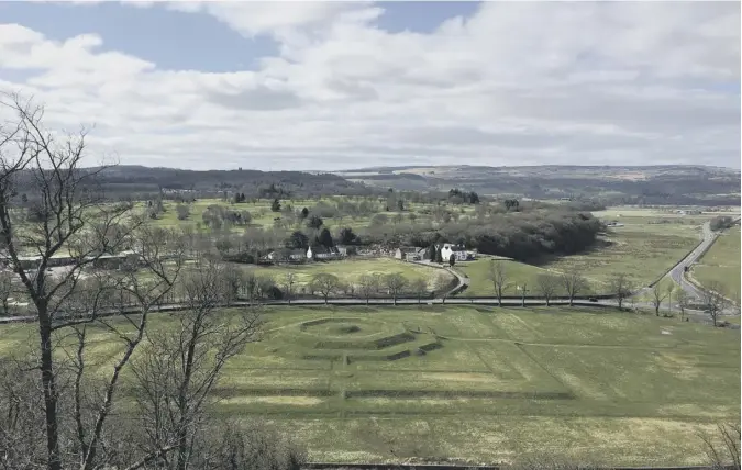  ??  ?? 0 Douglas Wood of Stirling contribute­s this eye-popping picture and writes: ‘On my walk yesterday, the morning light caught the relief of King’s Knot – the royal pleasure ground below Stirling Castle where monarchs once pursued their leisure interests’